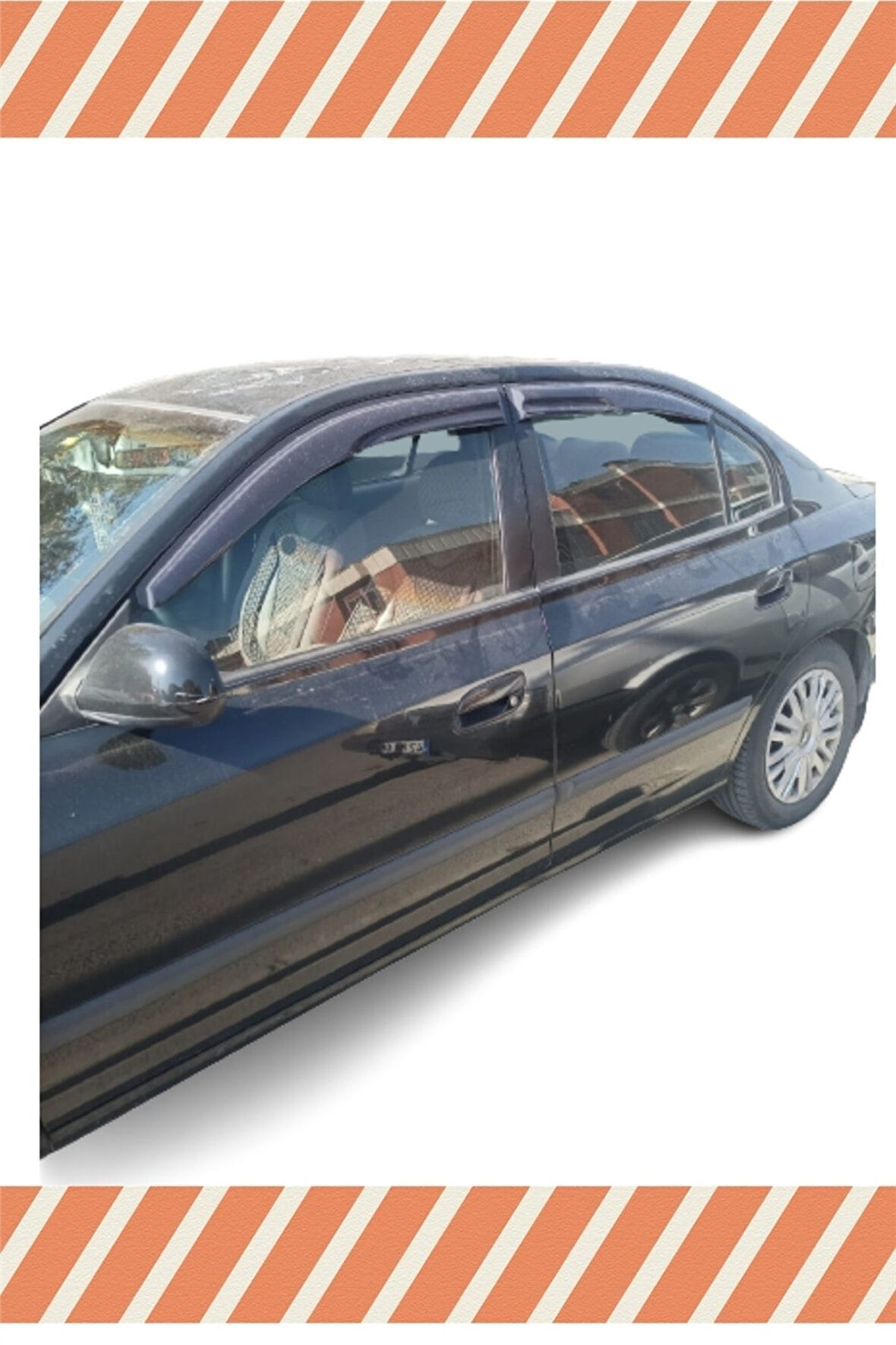 Hyundai Elantra 2002-2007 4'lü Mügen Tip Cam Rüzgarlığı