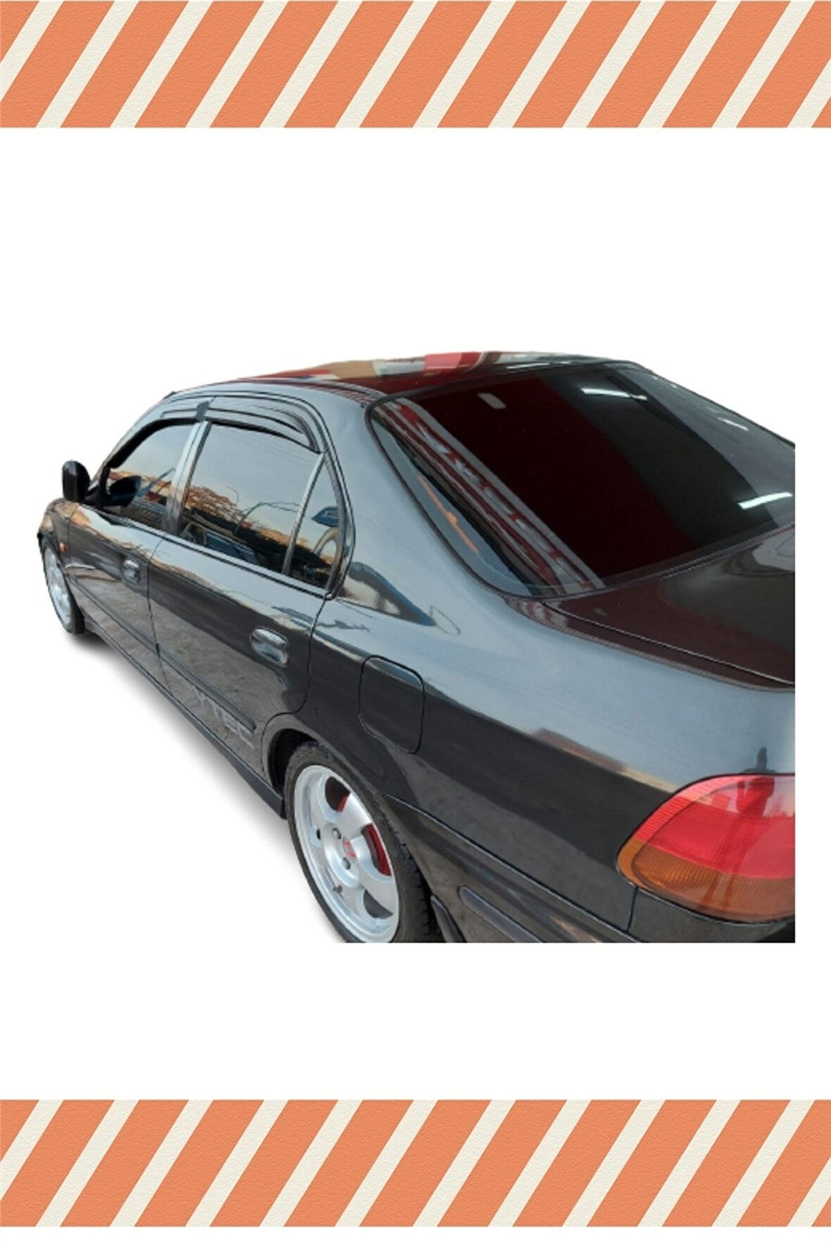Honda Civic Sedan 1996-2001 4'lü Mügen Tip Cam Rüzgarlığı