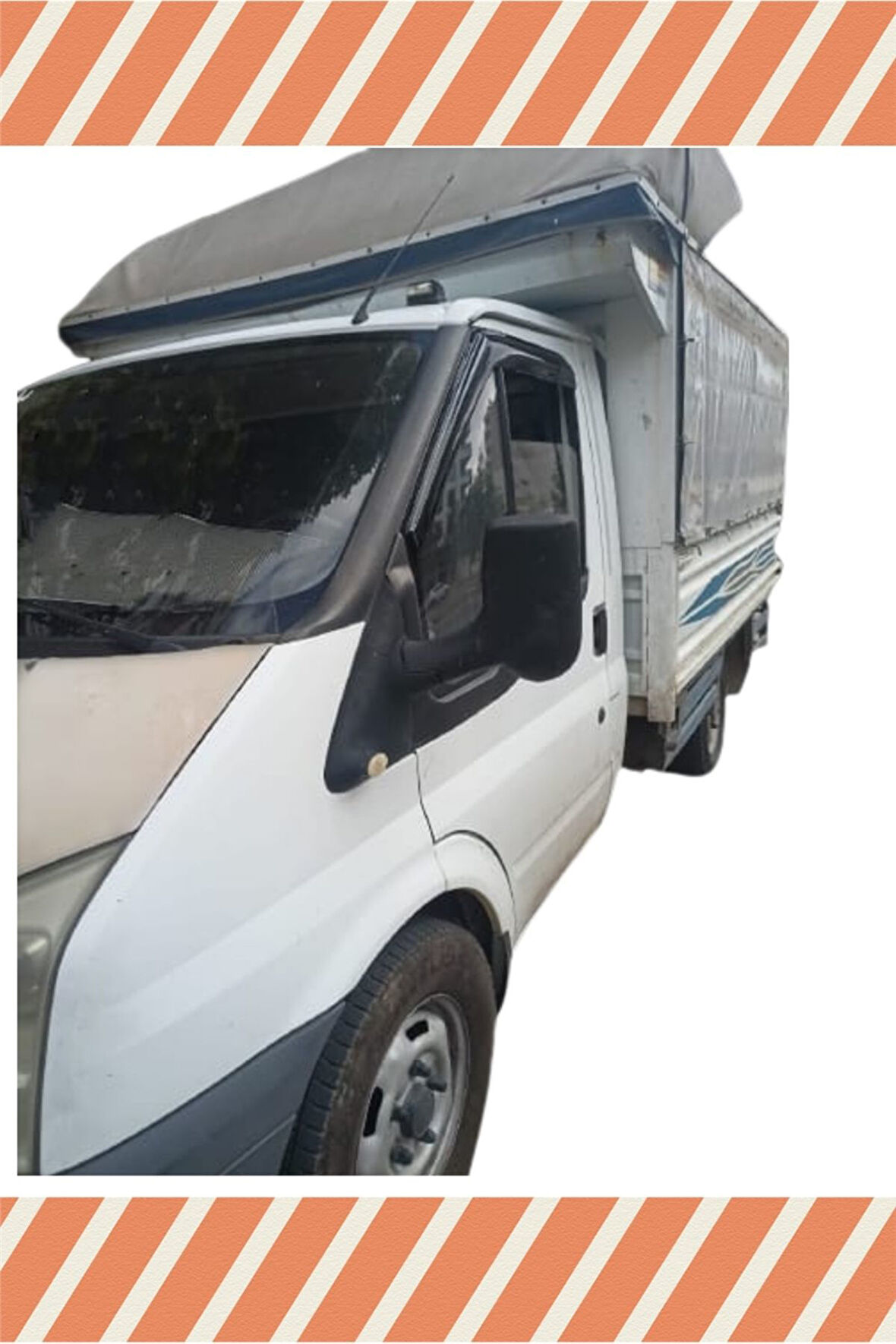 Ford Transit Kamyonet 2003 -2013 2'li Mügen Tip Cam Rüzgarlığı