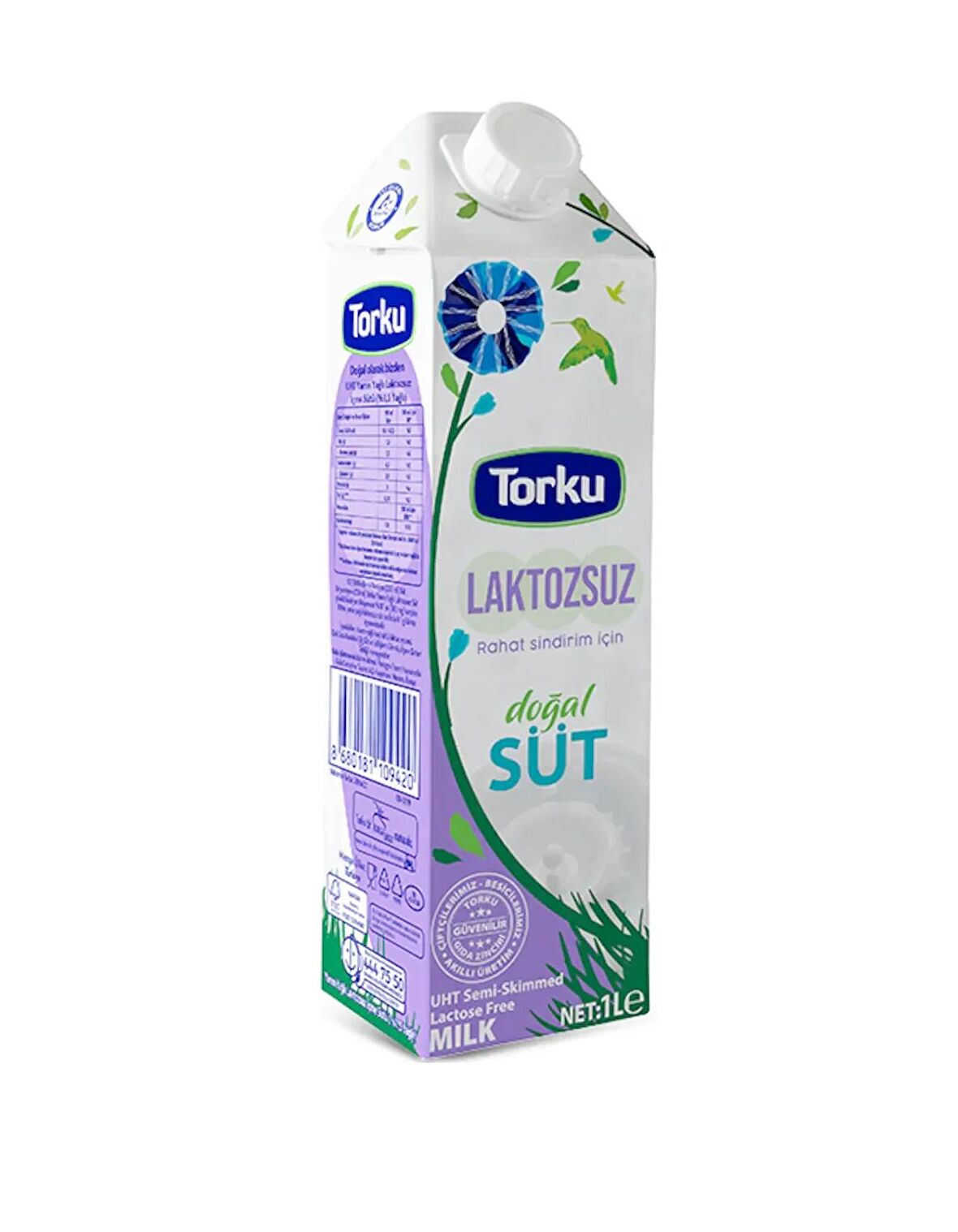 Torku Laktozsuz Yarım Yağlı Süt 1 Lt 