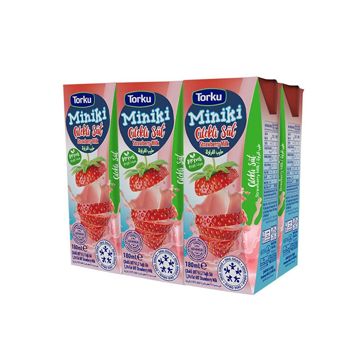 Torku Miniki Çilekli Süt 180 Ml X 6 Adet