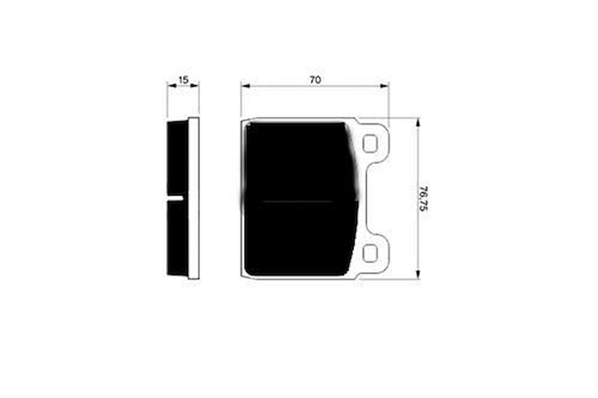 TRW GDB100 Fren Balatası Ön Alfa Romeo Spider 115 77-93-Mercedes W114 68-76 W115 68-73 W113 68-71-Transporter II 72 81 60713601