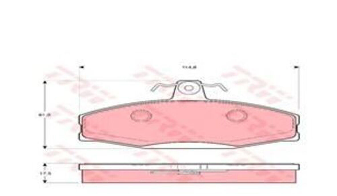 TRW GDB1280 Ön Fren Balatası Favorit 1.3 82-97 Felicia 1 2 1.3 1.6 1.9 94-02 Caddy II 1.6 1.9 96-01 6U0698151