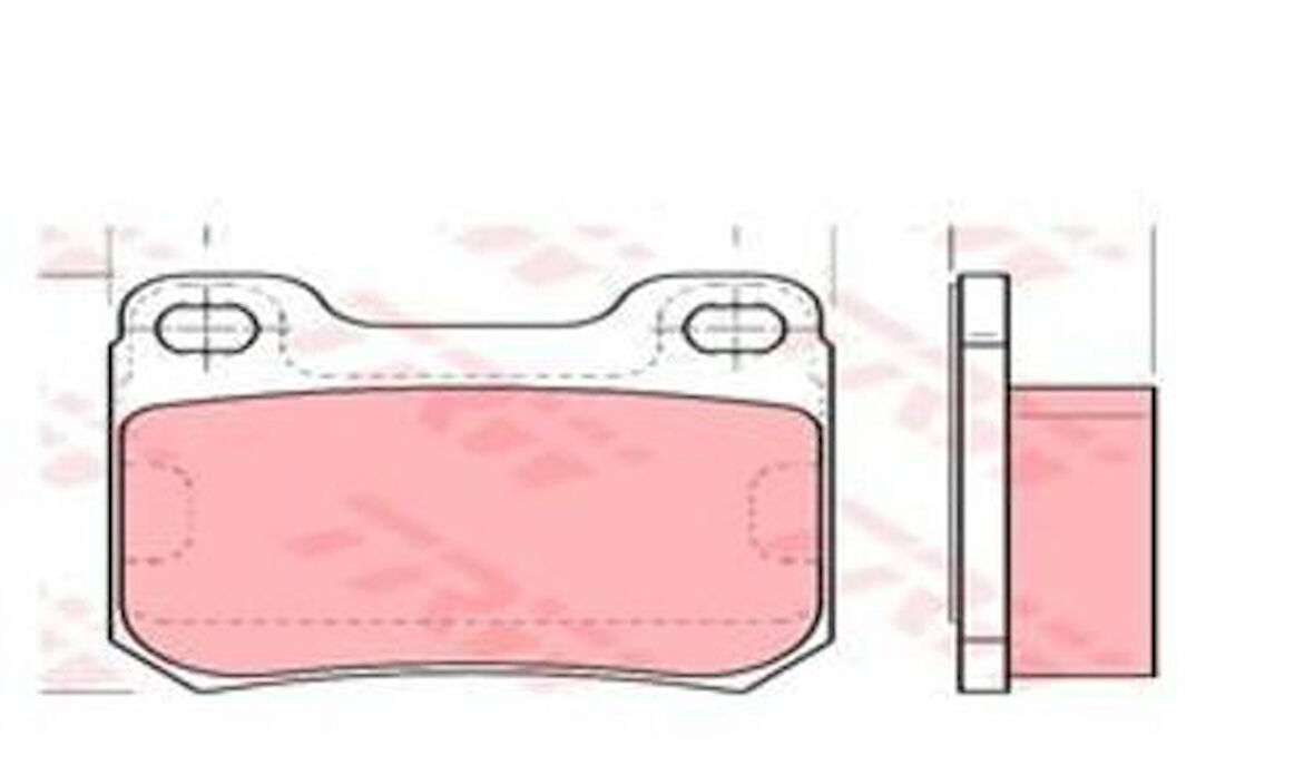 TRW GDB1346 Disk Fren Balatası Arka Gdb1302 900 II 1993-1998-9-3 1998-2003-9-5 1997 90487271