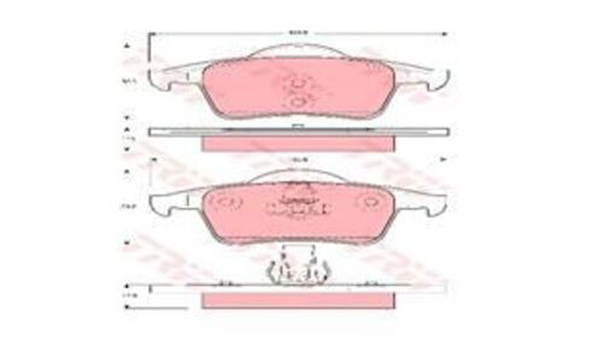 TRW GDB1389 Arka Fren Balatası S60 00-10 S70 97-00 S80 98-V70 97-07 XC70 00- 30648382