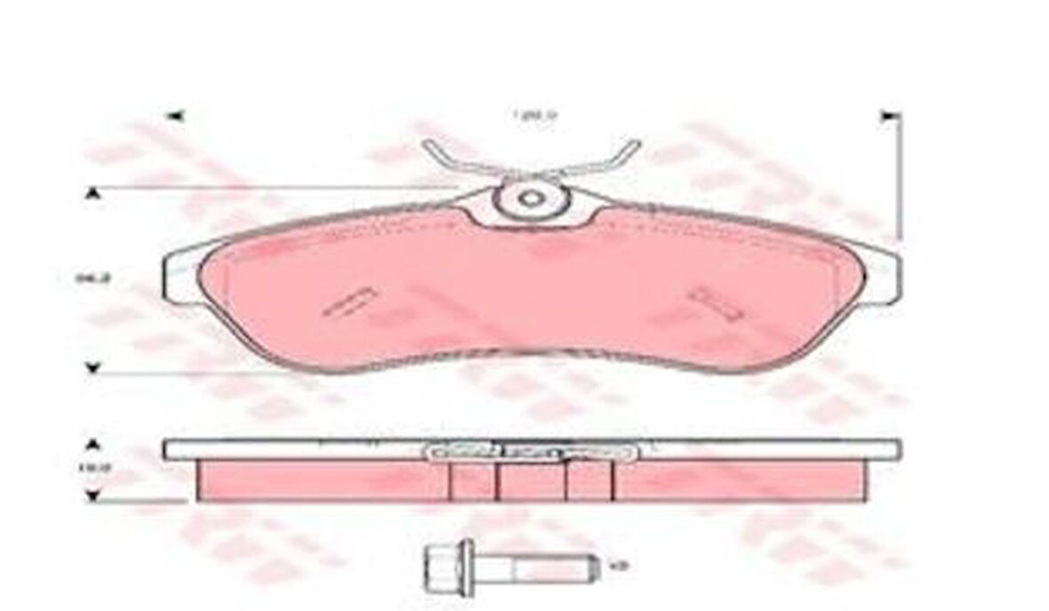 TRW GDB1496 Ön Fren Balatası C2 C3 1.4 1.6 HDI 16V 90Hp 16V.1.6 16V.1.6HDI 1.6 VTR 03- 4252.37