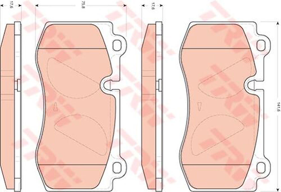 TRW GDB1733 Fren Balatası Ön W211 05-08 W221 06-13 C216 06-13 R230 01-11 44208020