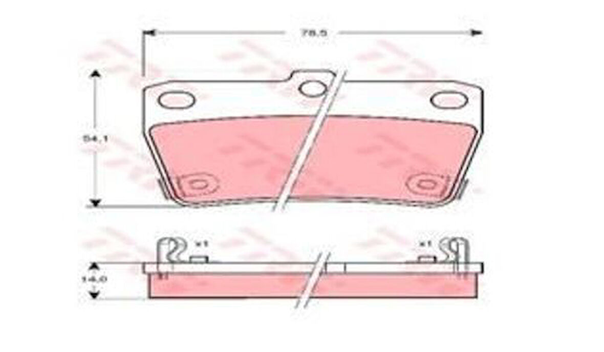 TRW GDB3279 Arka Fren Balatası Disk RAV4 00-05 Tiggo 08-11 446642030