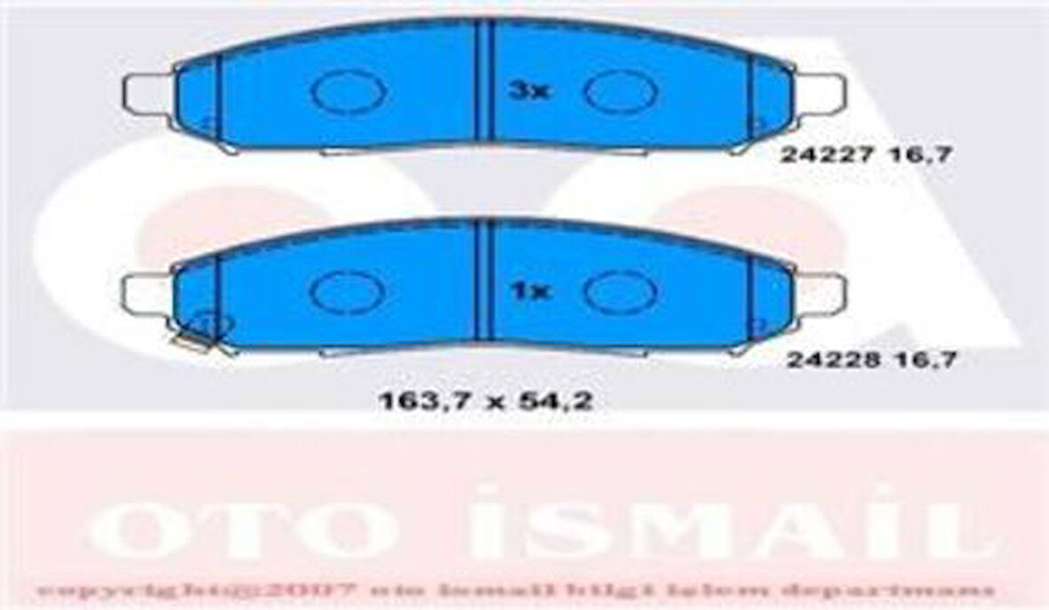TRW GDB3404 Ön Fren Balatası Nissan Navara 04-10 Pathfinder 05-11 17 Jant 41060EB326