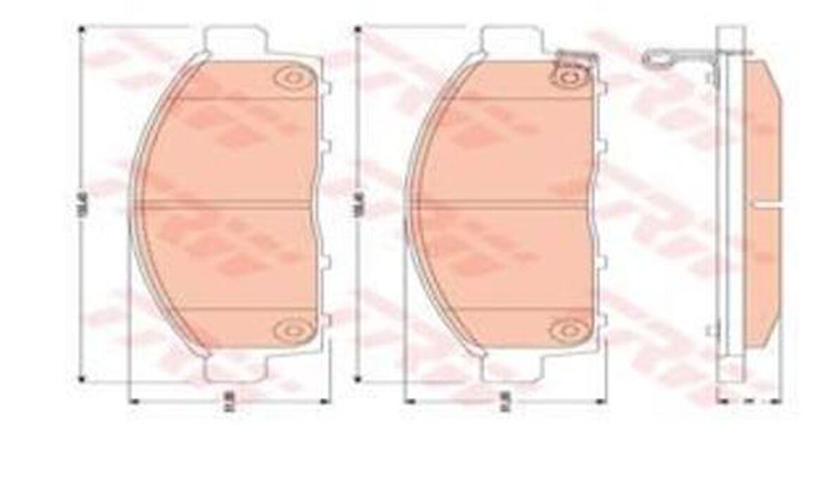 TRW GDB3435 Ön Fren Balatası Mitsubishi L200 2.5 D 4x4 2006-2012 Pajero 2008-L200 2.4 2015-Fiat Fullback 15- 4605A198