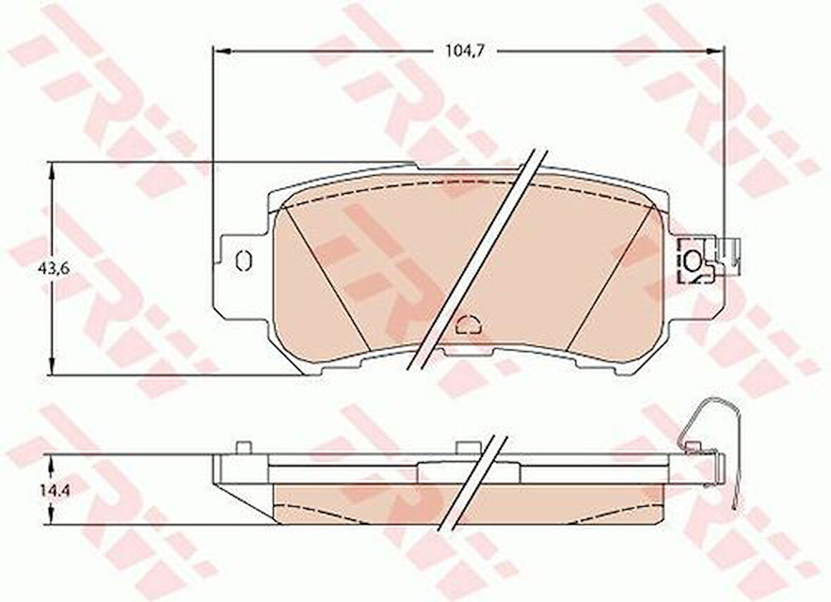 TRW GDB3539 Disk Fren Balatası Arka Cx-5 2011 K0Y12648Z