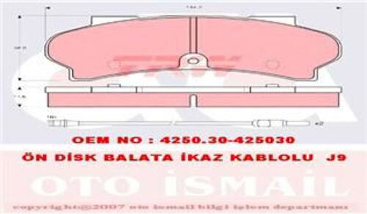 Trw Gdb397 Ön Fren Balatası J9 18Mm Ym