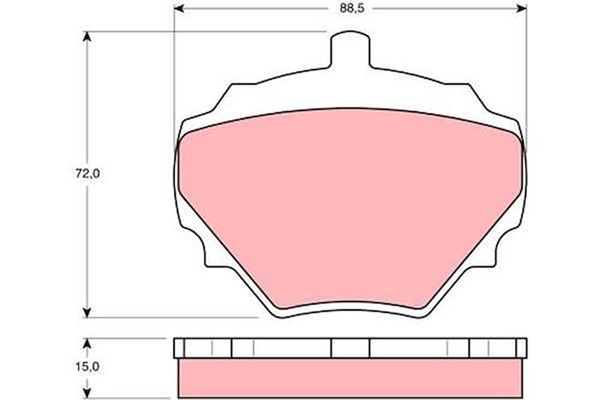 TRW GDB974 Fren Balatası Arka Defender L316 Discovery I Lj Range Rover I GBP271