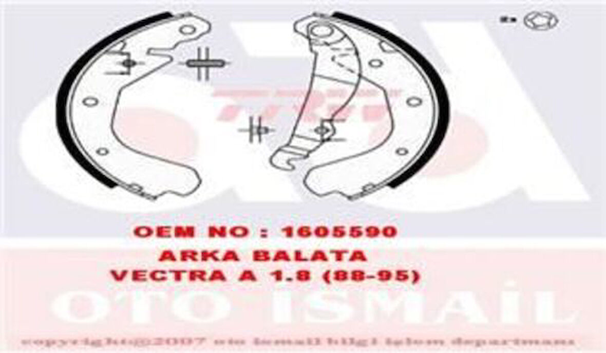 TRW GS6212 Arka Pabuç Balata Vectra A 1.8 88-95 Ascona C Kaddet D E 1605686
