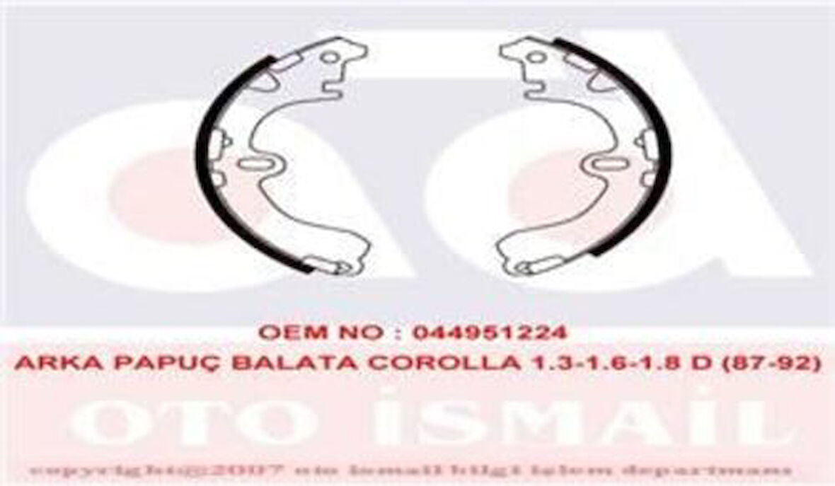 TRW GS8291 Arka Fren Balatası Pabuç Corolla 1988 2002 AE92 AE100 AE101 AE111 449512210