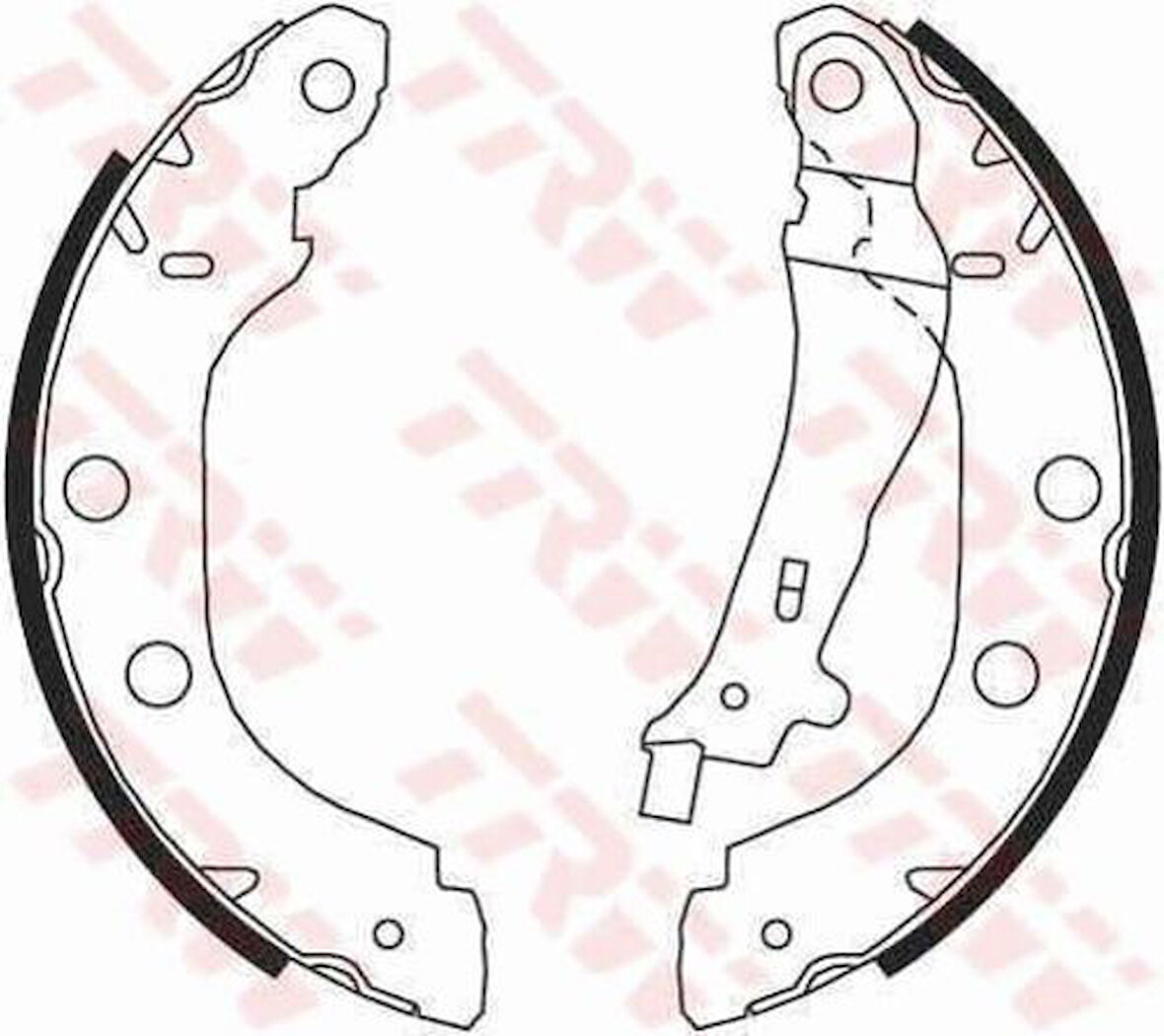 TRW GS8655 Arka Fren Balatası Pabuç Kangoo 1.5DCI 1.9DCI Büyük 7701208063