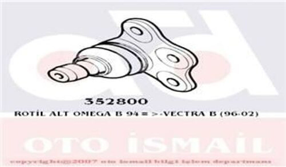 TRW JBJ100 Alt Rotil Astra G Astra H Vectra B Zafira B Omega B Saab 9-5 97-01 352800