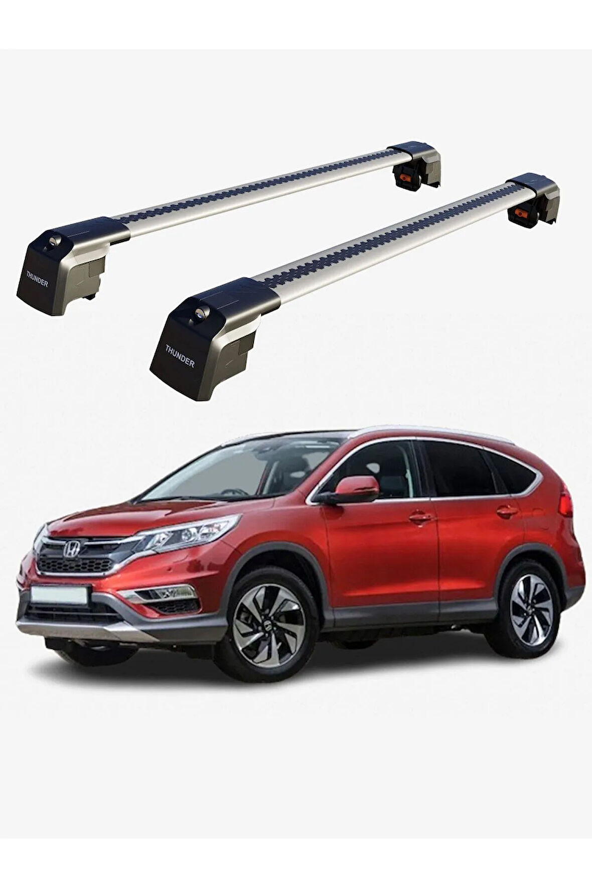 HONDA CR-V 2019-Sonrası TRX2 Thunder Carrier Kilitli Ara Atkı Taşıyıcı Tavan Barı Siyah