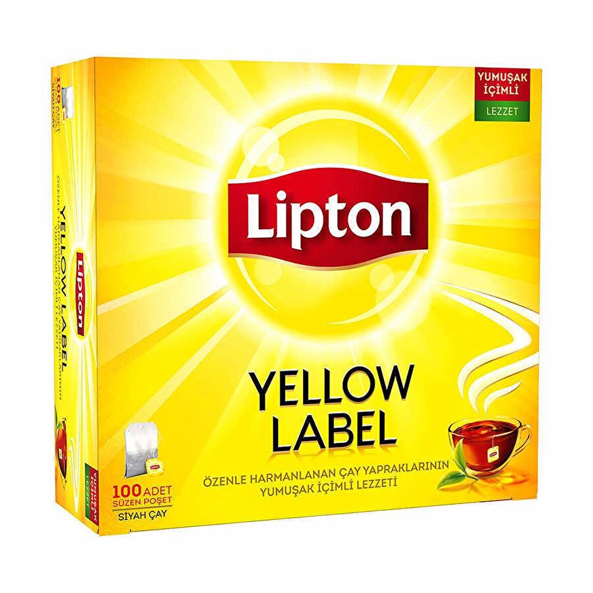 Lipton Yellow Label Organik Bardak Poşet Siyah Çay 6x100'lü 