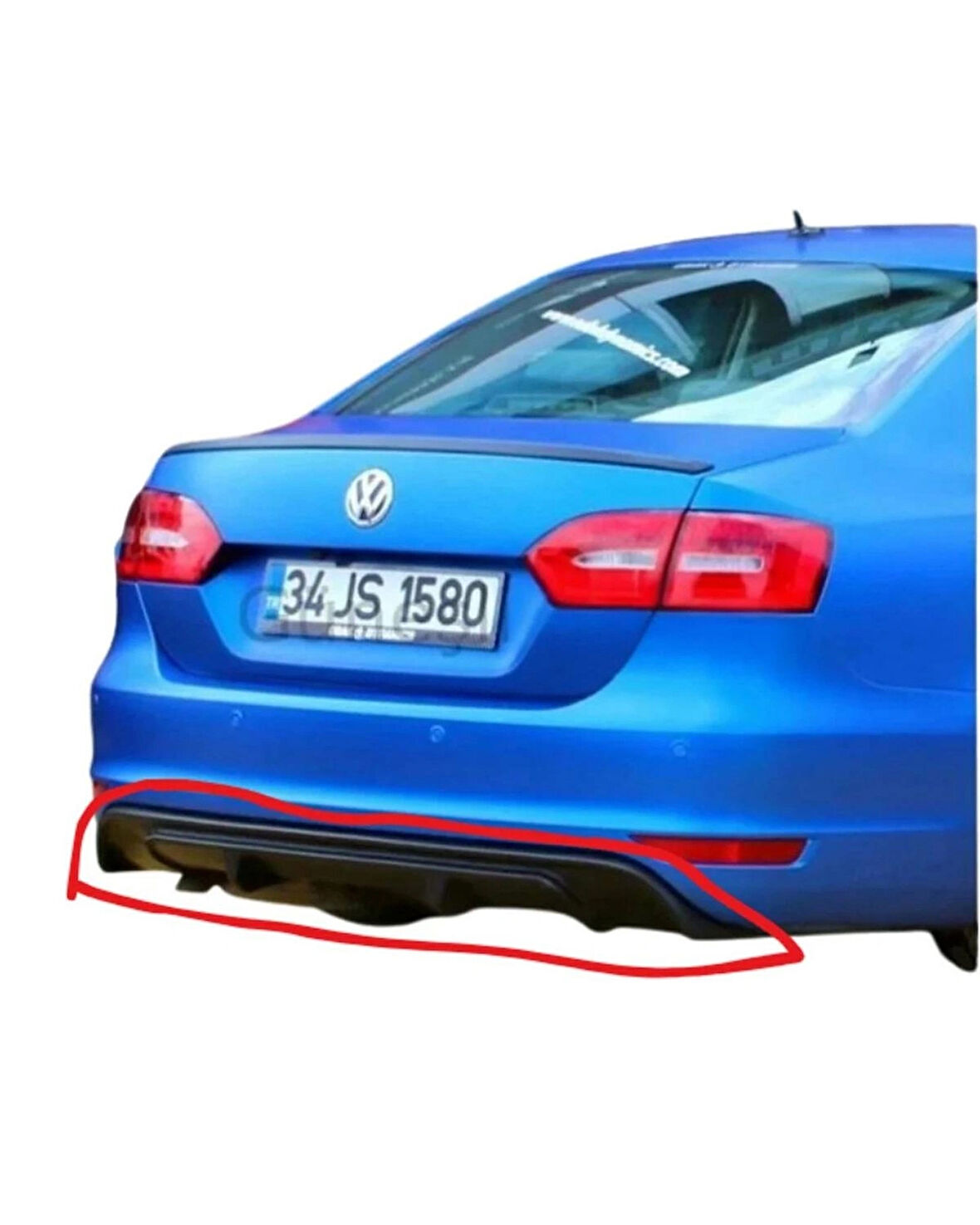  Volkswagen Jetta Makyajsız R Difüzör (Plastik) (( PARLAK SİYAH ))