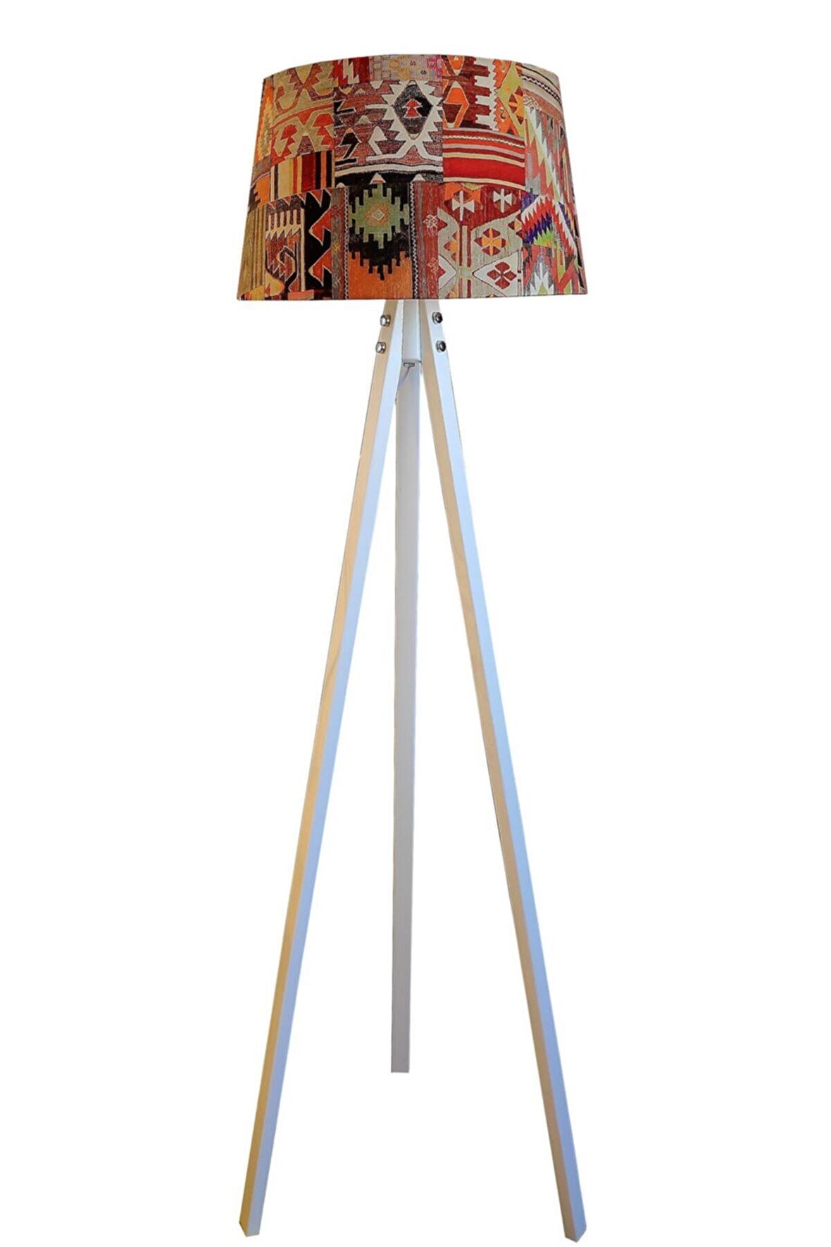 Beta 3 Ayak Serisi,masif Lambader,tripod(kilim Desen -beyaz Ayak)