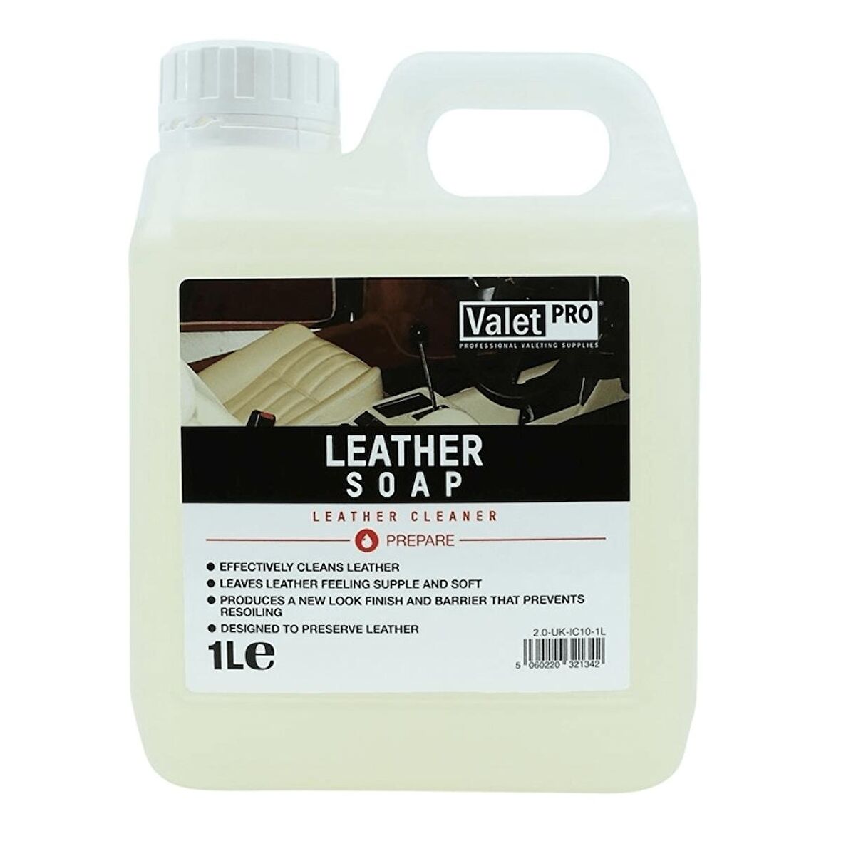 Valet Pro Leather Soap - Deri Temizleyici 1 Lt