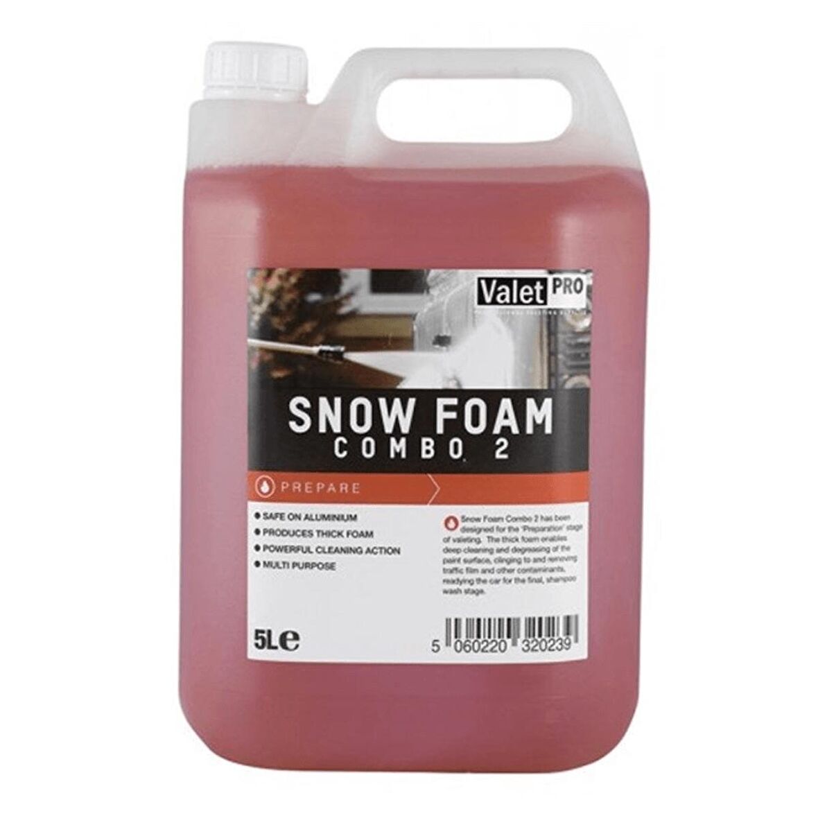 Valet Pro Yoğun Kir Sökücü Köpük - Snow Combo 2 - 5 Lt