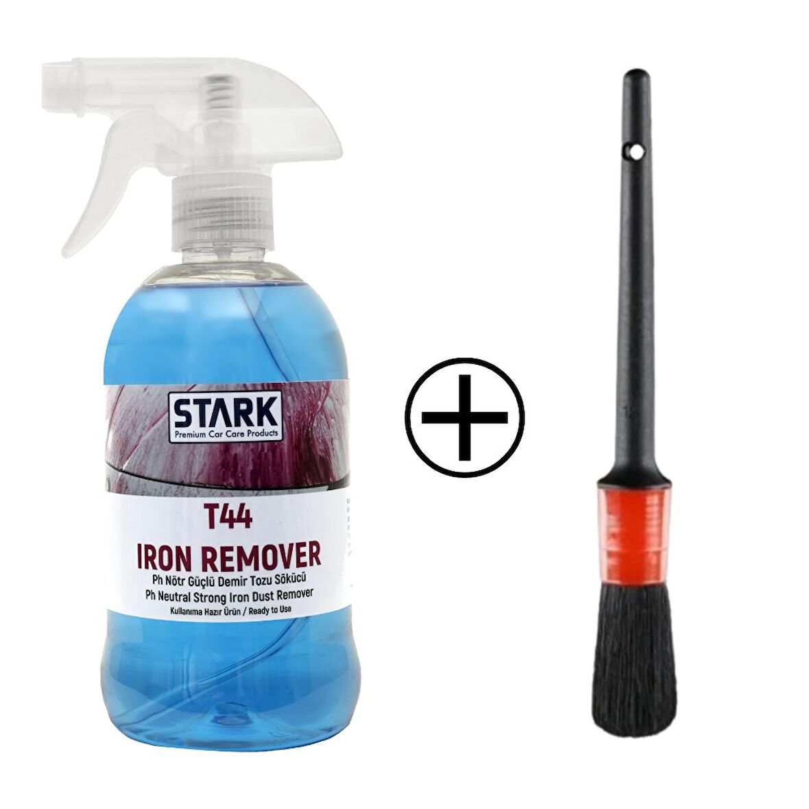 Stark T44 Ph Nötr Güçlü Demir Tozu Sökücü 500ml + Detay Fırçası 2 li set