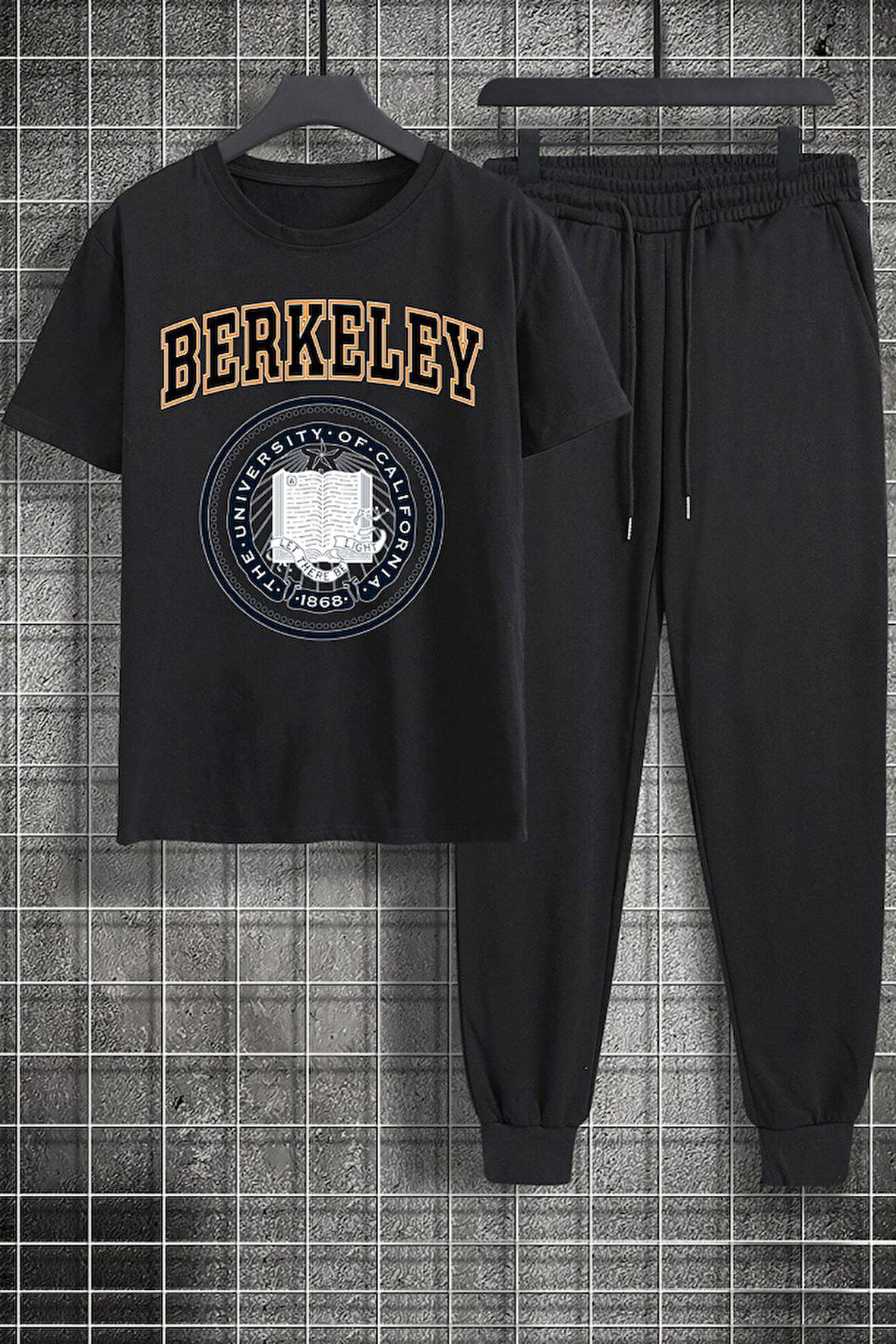 Uyguntarz Unisex Berkeley Baskılı 2'li Eşofman Takımı