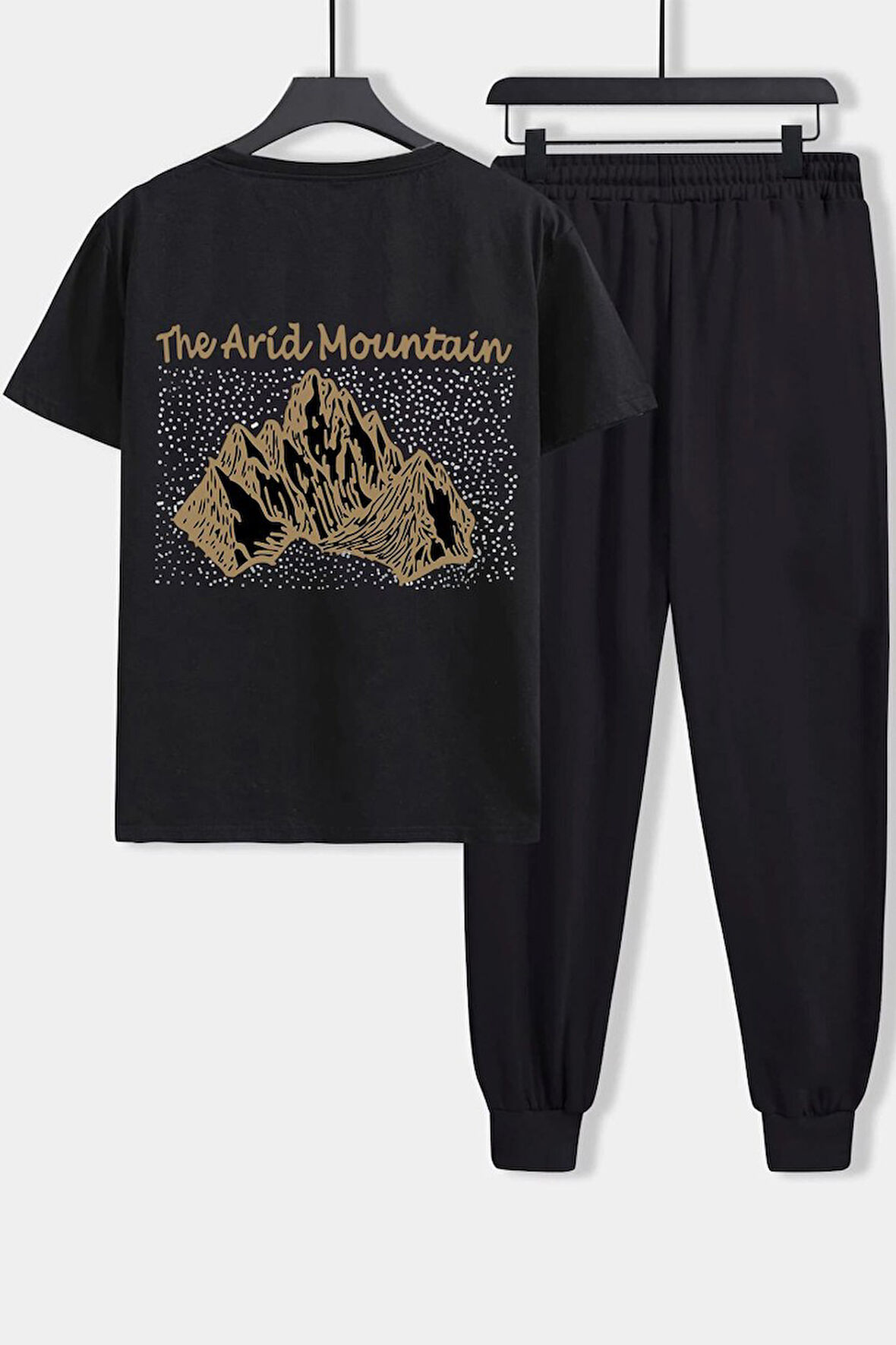 Uyguntarz Unisex Arid Mountain Baskılı 2'li Eşofman Takımı