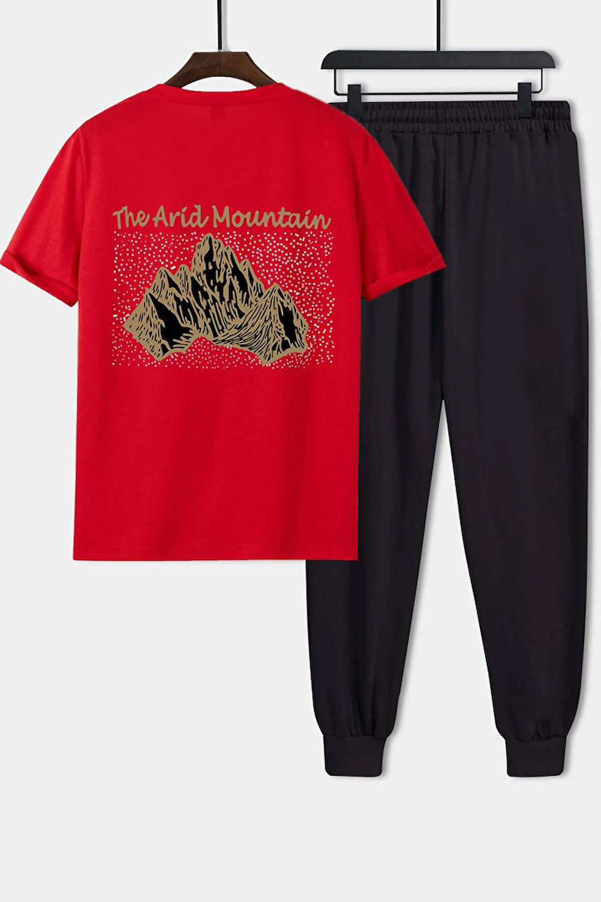 Uyguntarz Unisex Arid Mountain Baskılı 2'li Eşofman Takımı