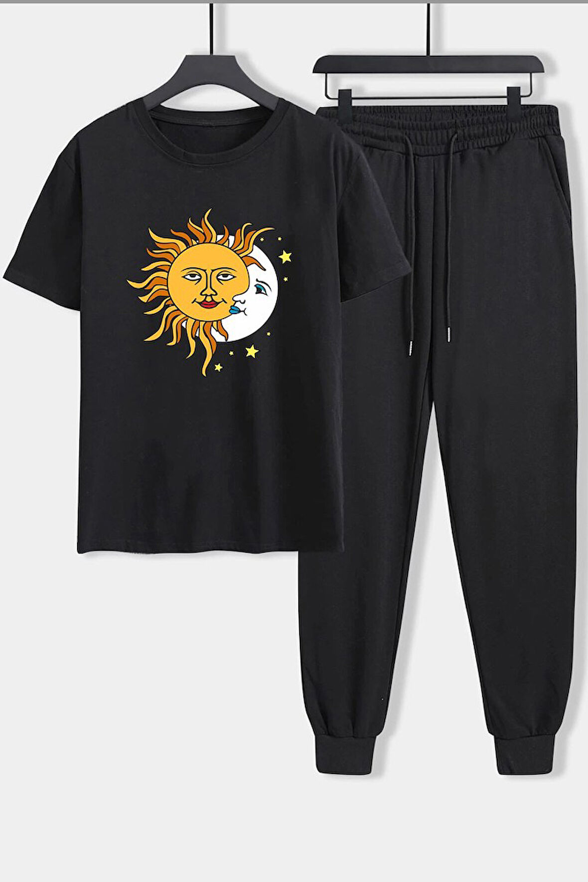 Uyguntarz Unisex Larks' Tongues in Aspic Baskılı 2'li Eşofman Takımı