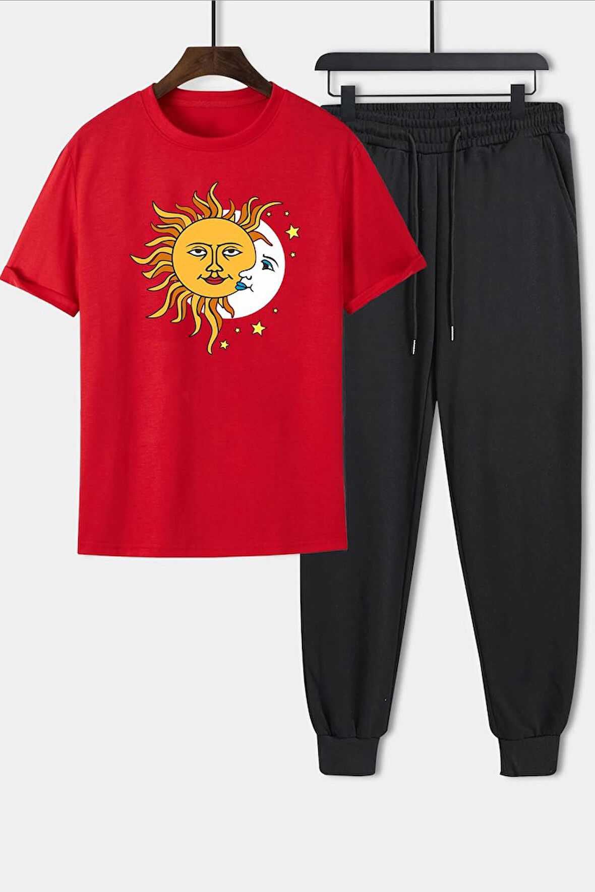 Uyguntarz Unisex Larks' Tongues in Aspic Baskılı 2'li Eşofman Takımı