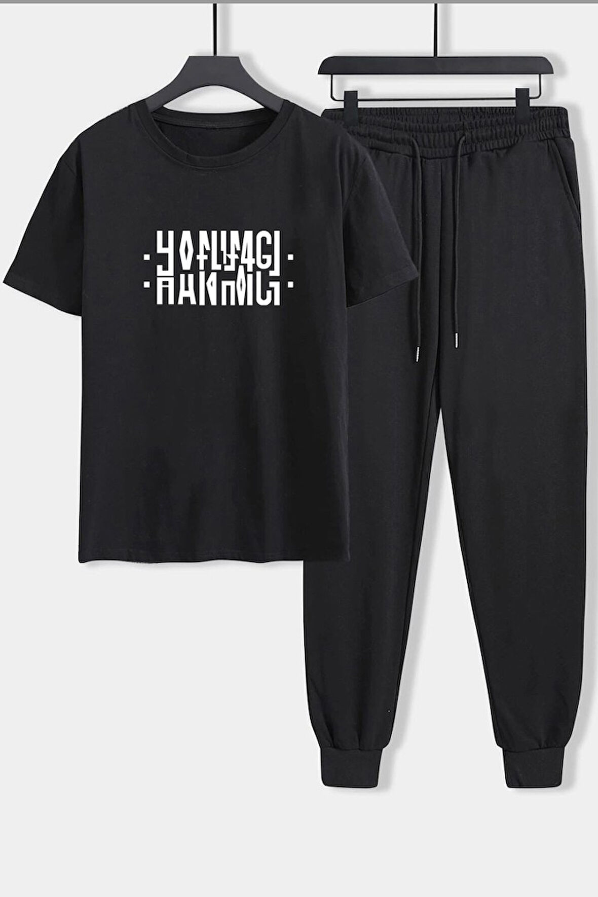 Uyguntarz Unisex Hanımcı Baskılı 2'li Eşofman Takımı