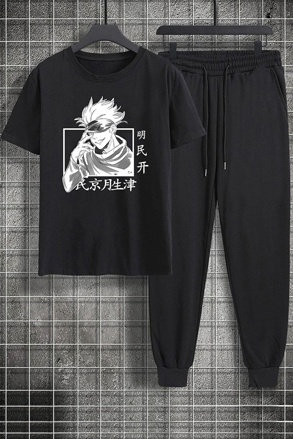 Uyguntarz Unisex Hoodie Baskılı 2'li Eşofman Takımı