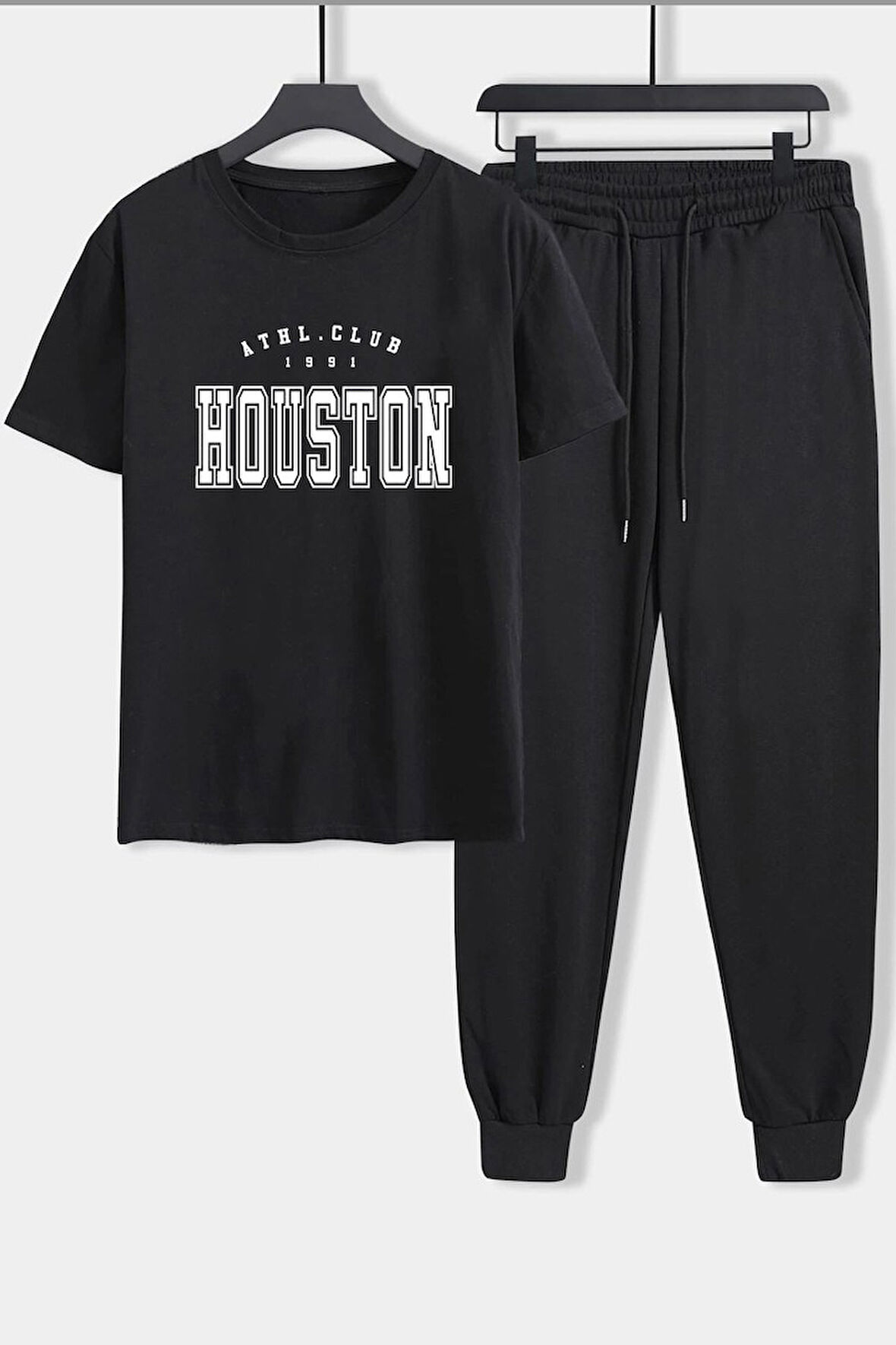Uyguntarz Unisex Houston Baskılı 2'li Eşofman Takımı