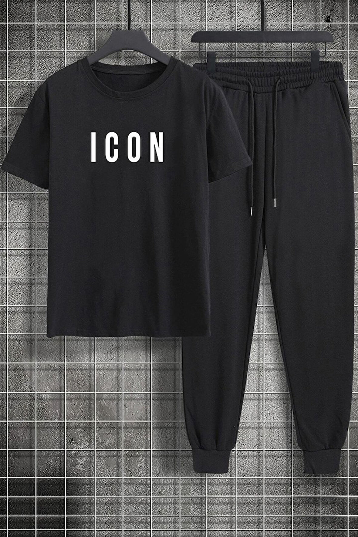 Uyguntarz Unisex ICON Baskılı 2'li Eşofman Takımı