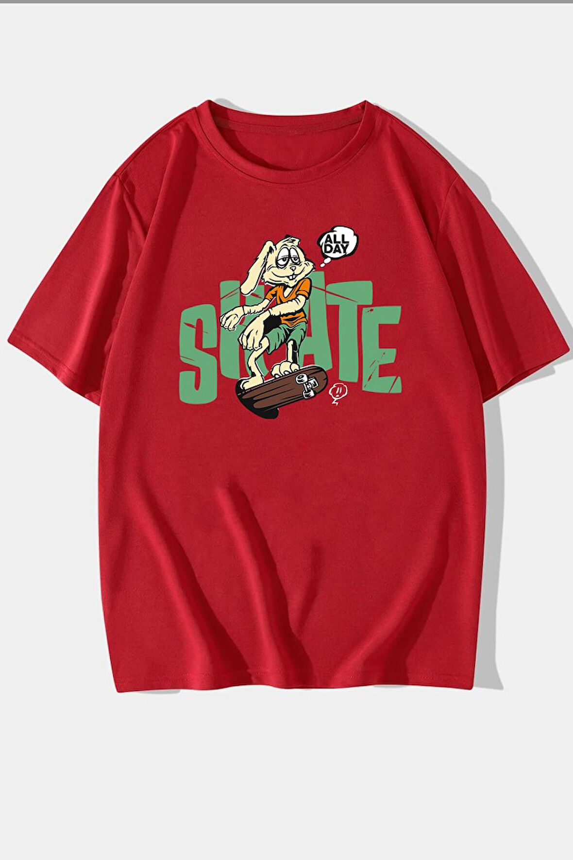 Uyguntarz Unisex All Day Rabbit Tasarım Tshirt