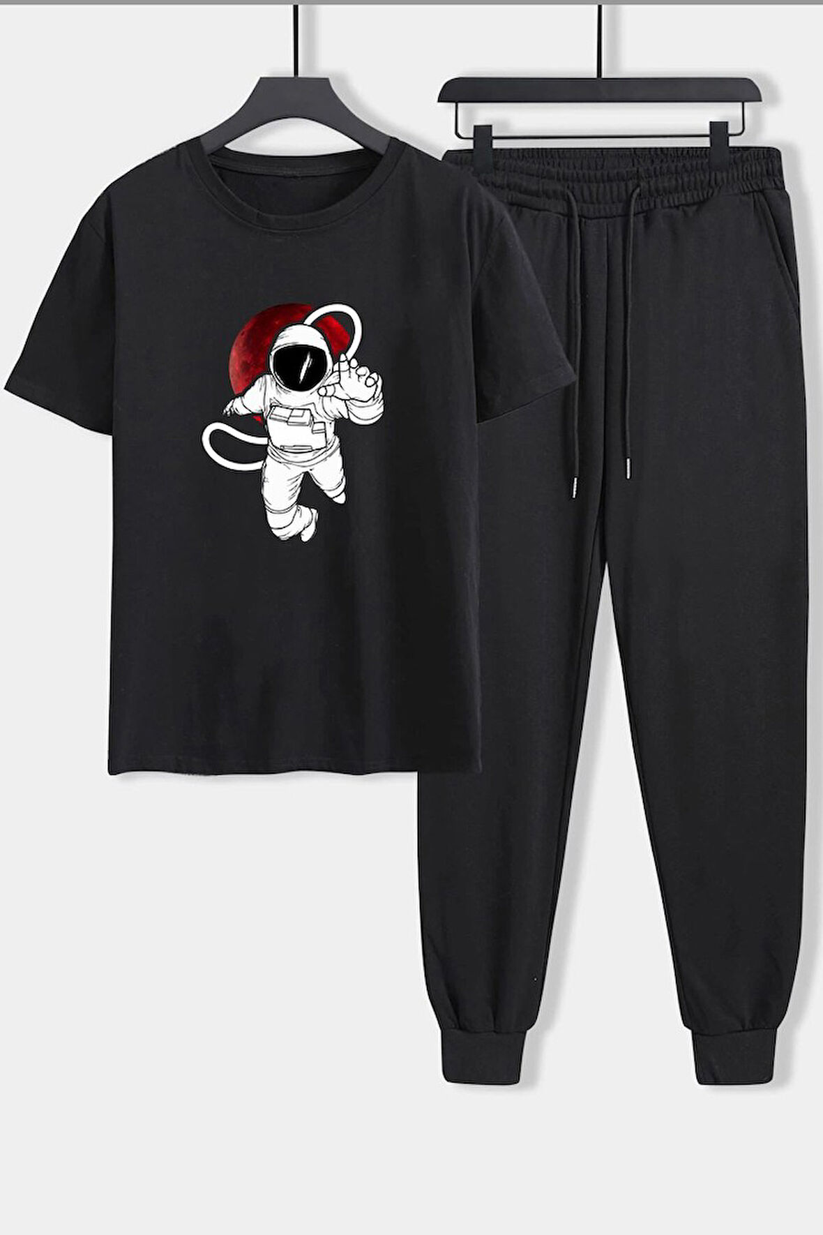 Uyguntarz Unisex Nasa Baskılı 2'li Eşofman Takımı