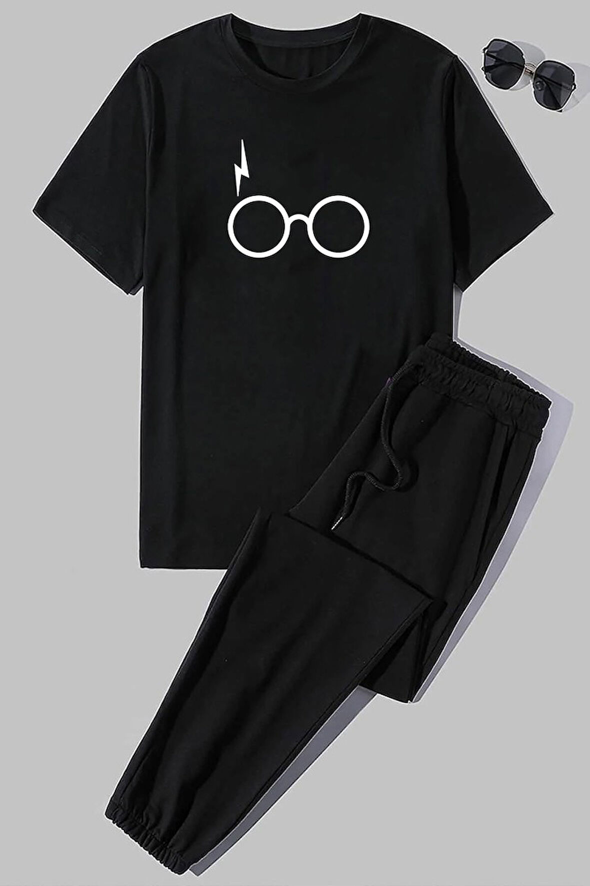Uyguntarz Unisex Potter Baskılı 2'li Eşofman Takımı