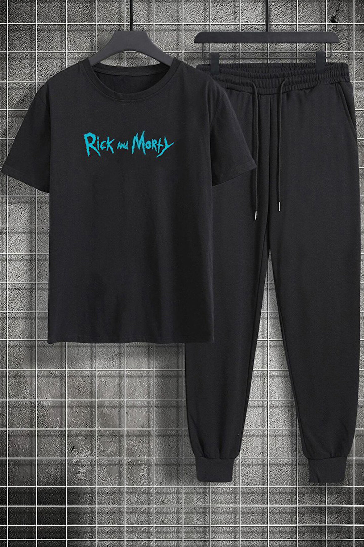 Uyguntarz Unisex Rick and Morty Baskılı 2'li Eşofman Takımı