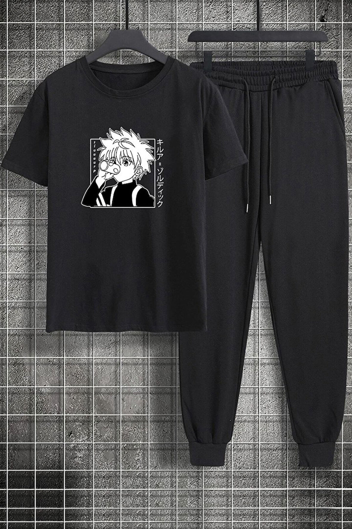 Uyguntarz Unisex Killua Zoldyck Baskılı 2'li Eşofman Takımı