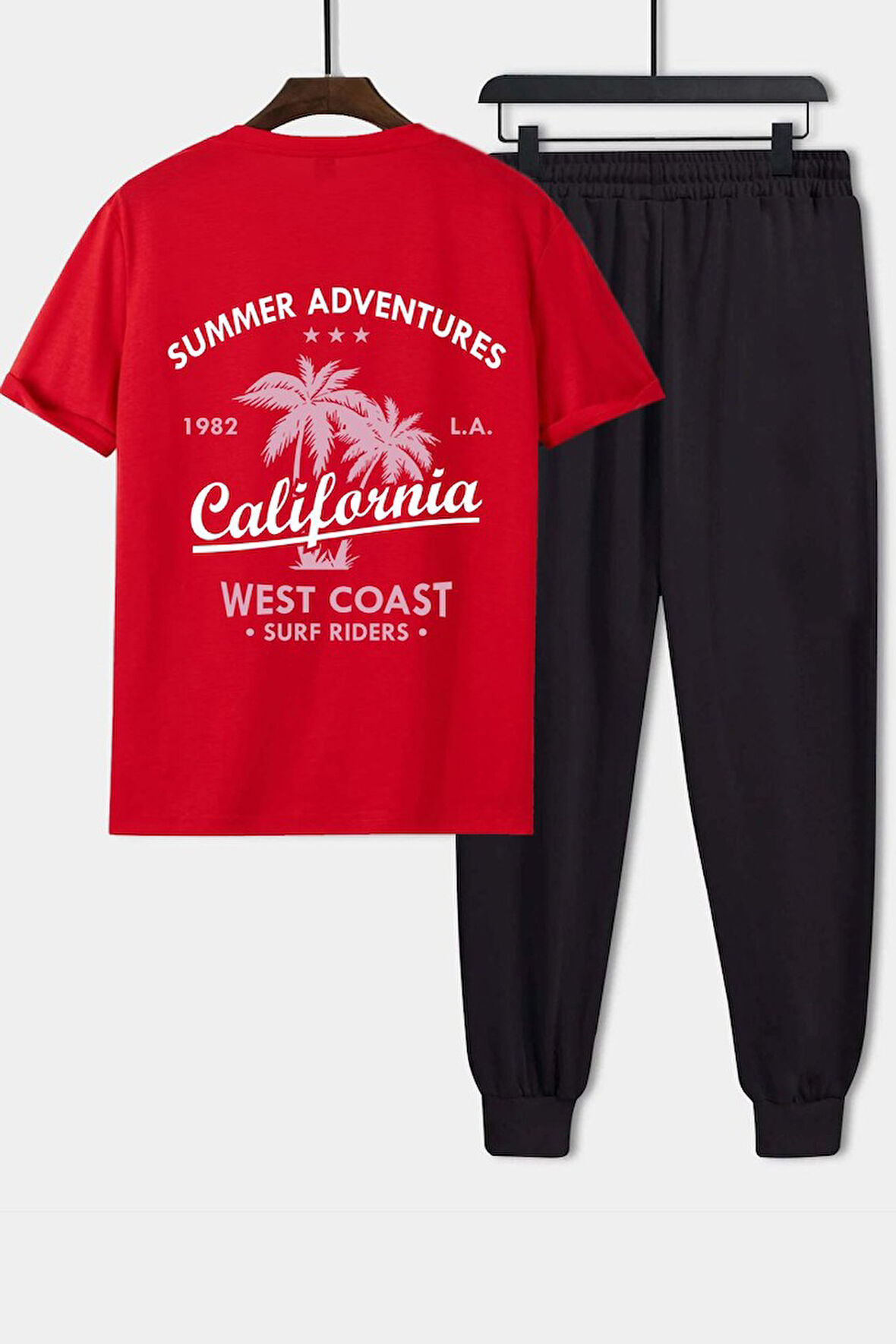 Uyguntarz Unisex California Baskılı 2'li Eşofman Takımı