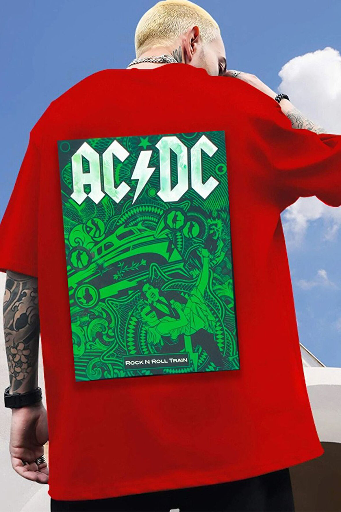 Unisex Acdc Baskılı T-shirt