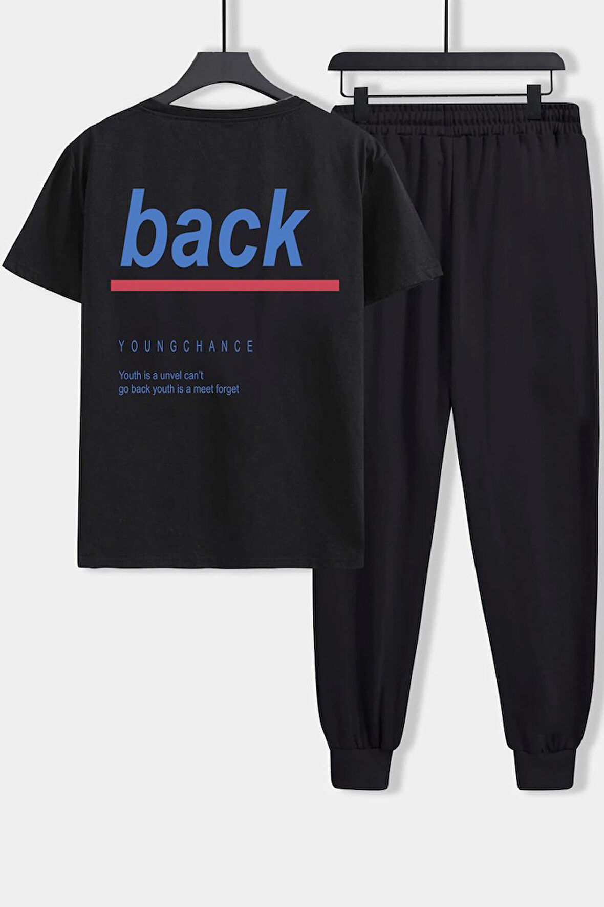 Uyguntarz Unisex Back Baskılı 2'li Eşofman Takımı