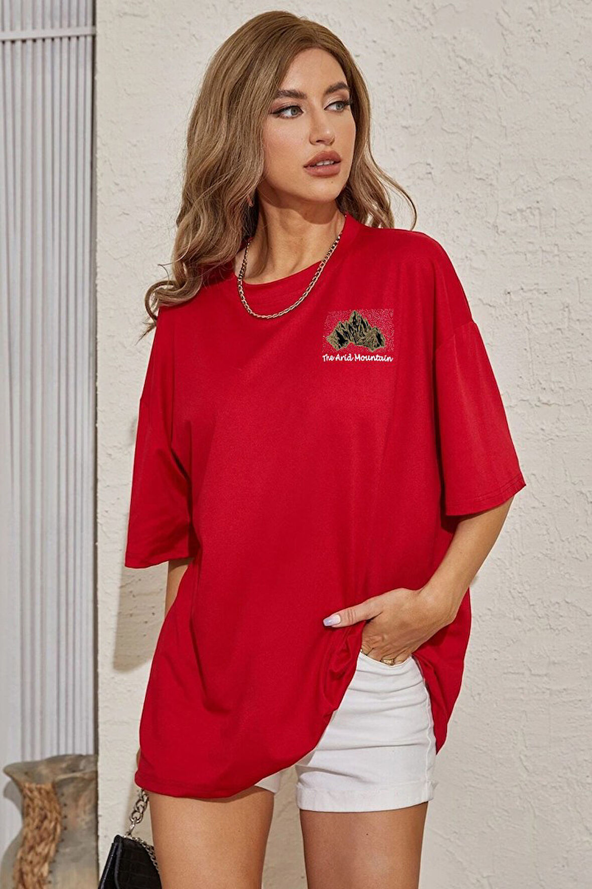 Uyguntarz Unisex Arid Mountain Baskılı T-shirt