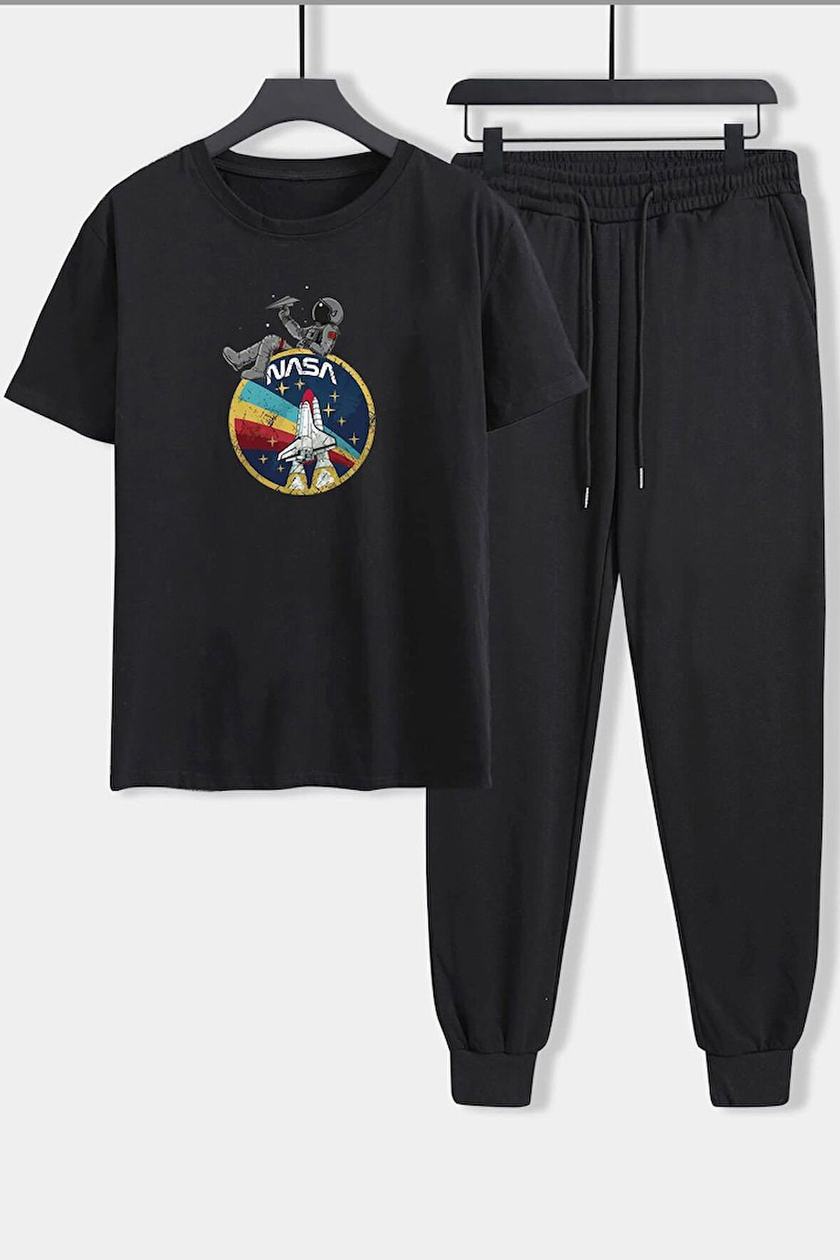 Uyguntarz Unisex Nasa Baskılı 2'li Eşofman Takımı