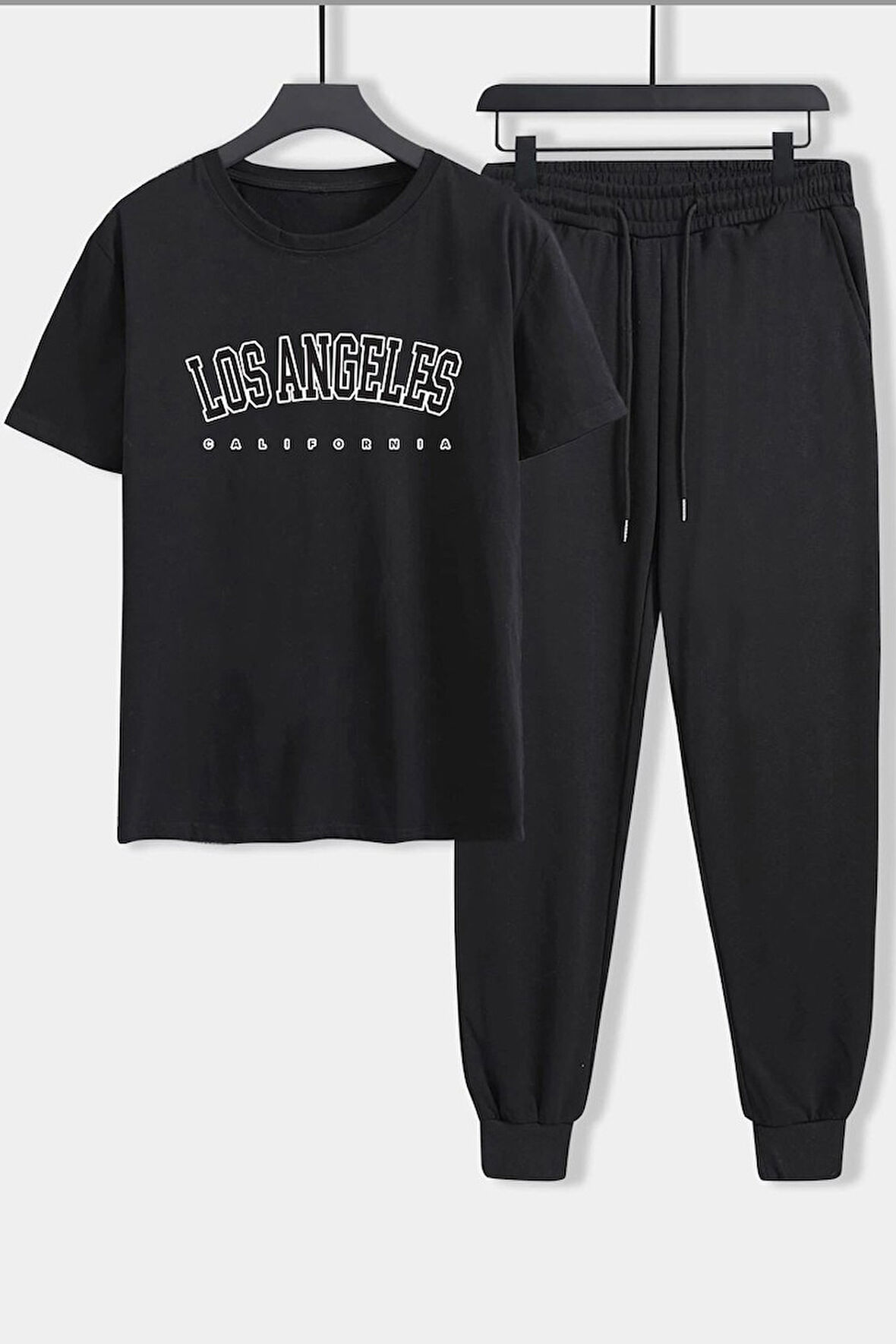 Uyguntarz Unisex Los Angles Baskılı 2'li Eşofman Takımı