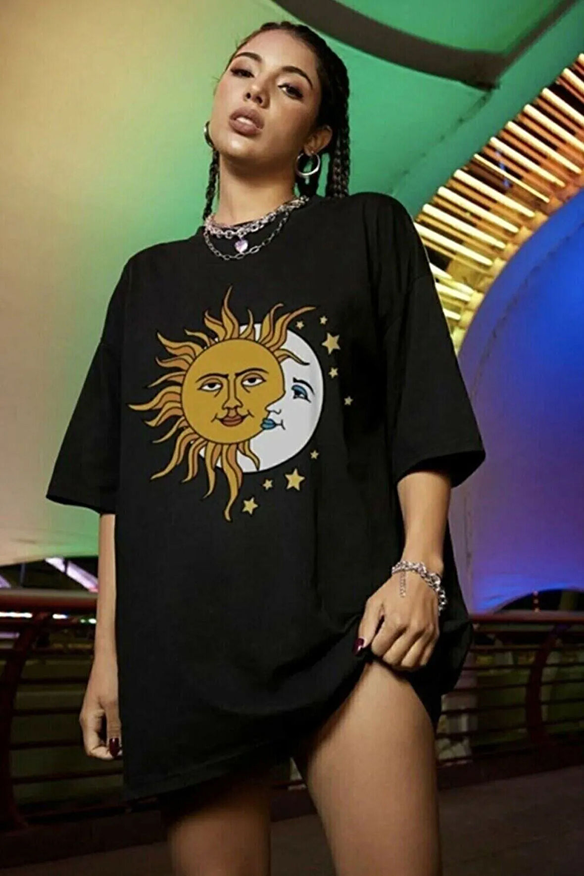 Evren Temalı Tasarım Tshirt