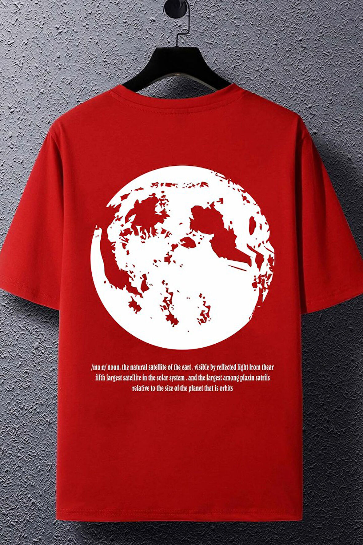 Uyguntarz Unisex The Moon Baskılı T-shirt